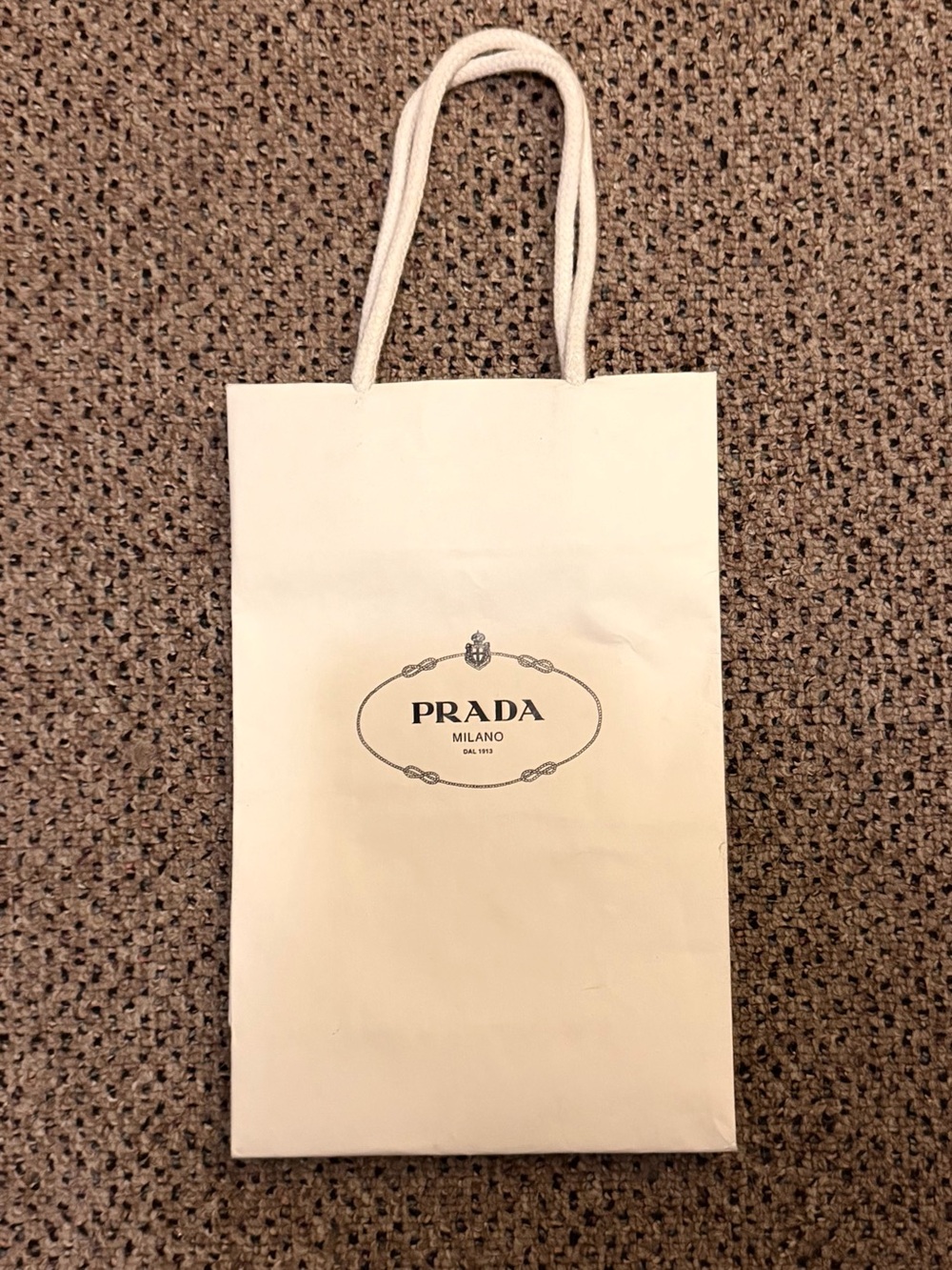 Prada Milano Authentic Small Paper Shopping Gift Bag 6.5 x 10